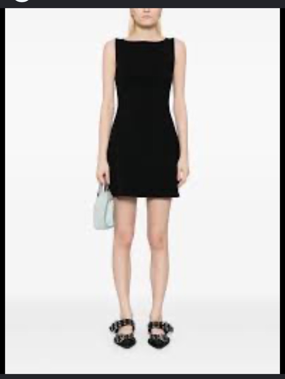 Reformation Black Sleeveless Mini Dress